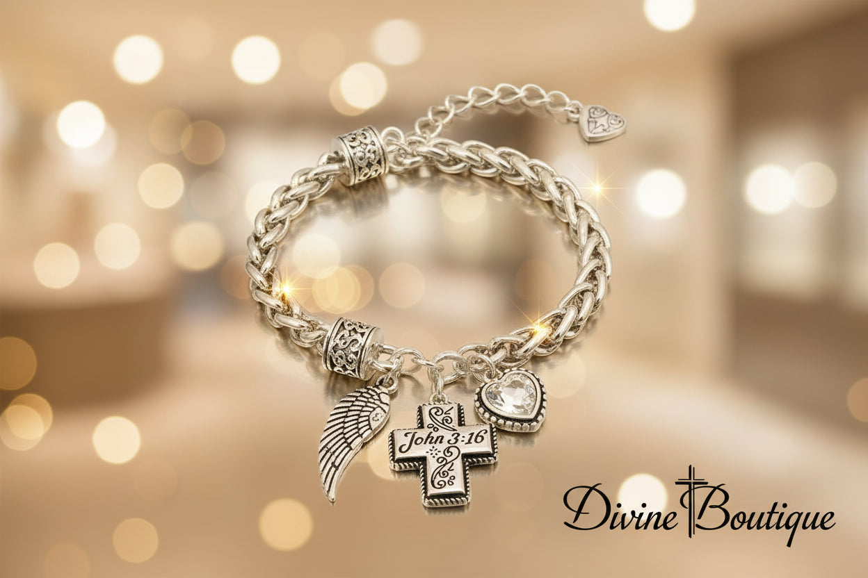 Angel Wing Charm Bracelet