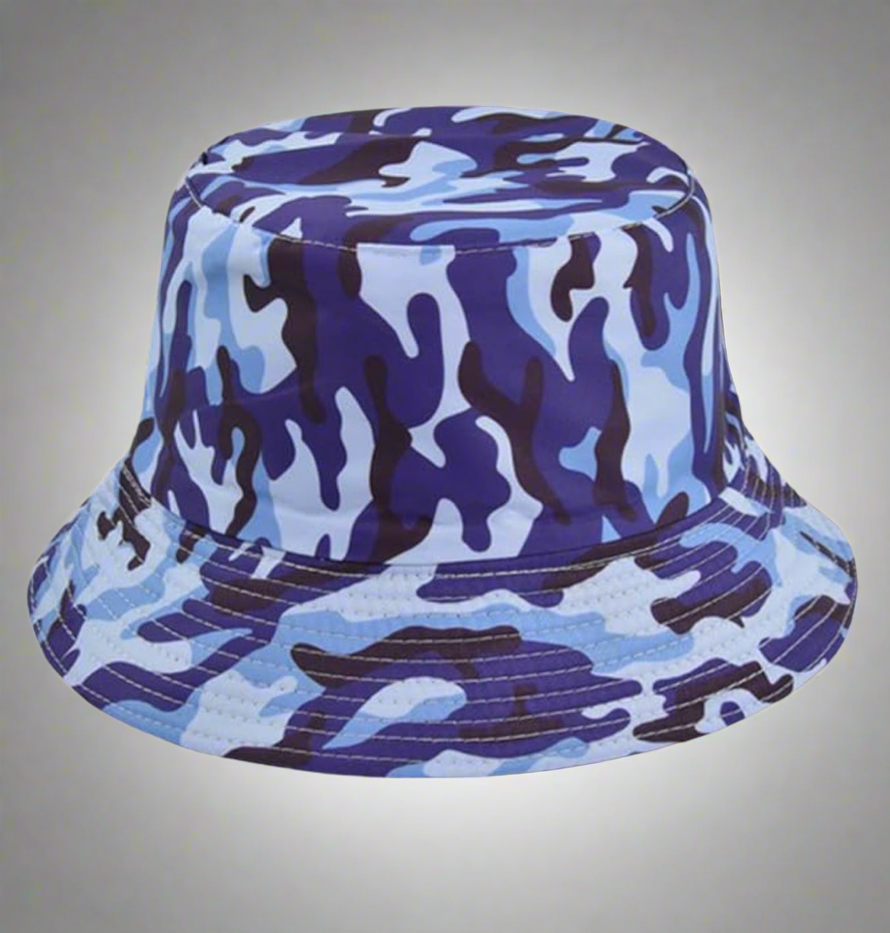 Blue Camo Bucket Hat