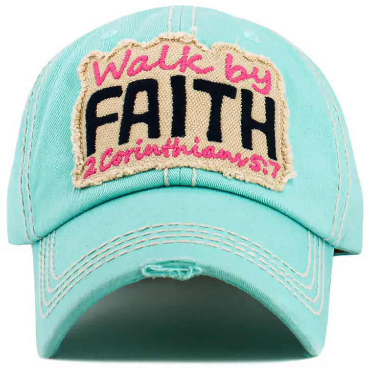 Walk By Faith Ball Cap, DBL