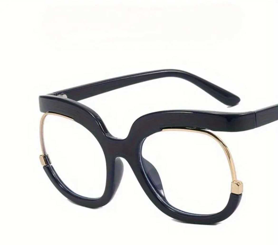 Oversized Glasses, Dark Blue