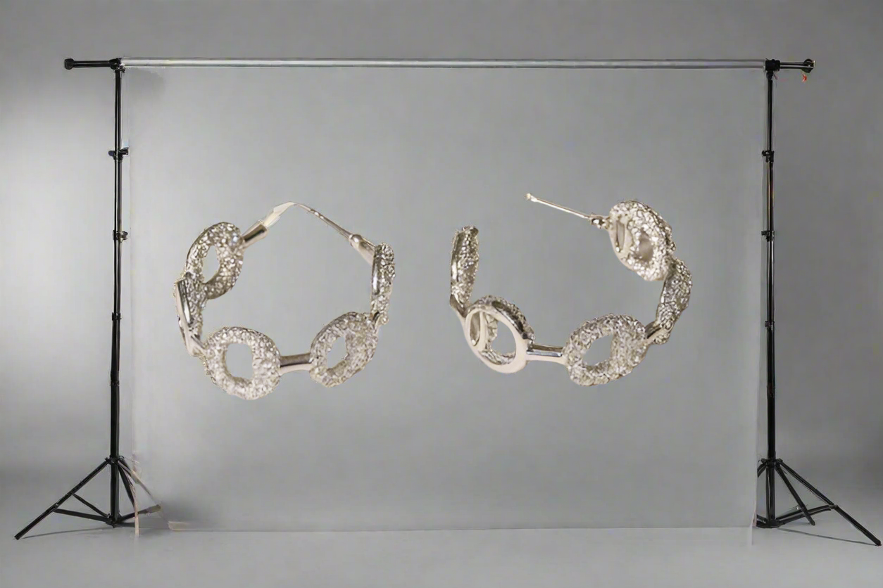 CZ Stone Hoops