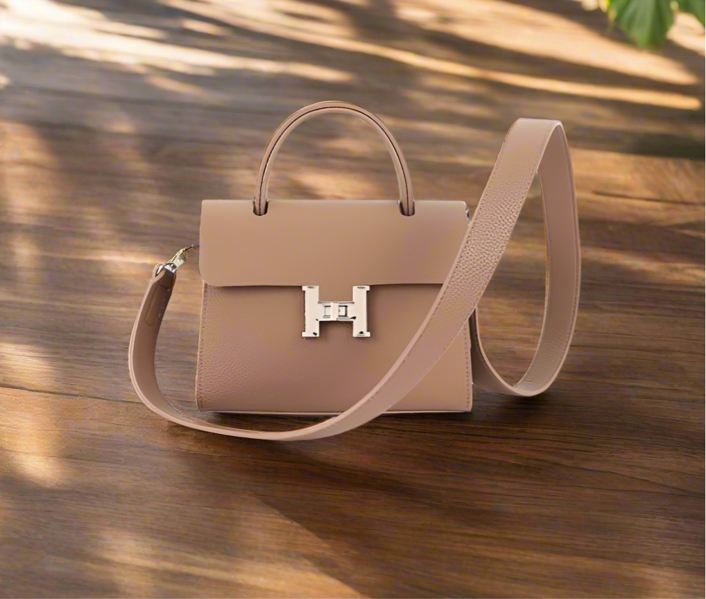 Khaki H Fashion Handbag