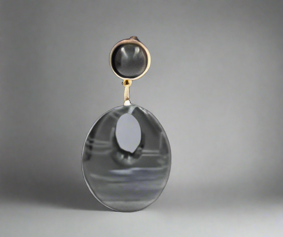 Black Acrylic Earrings
