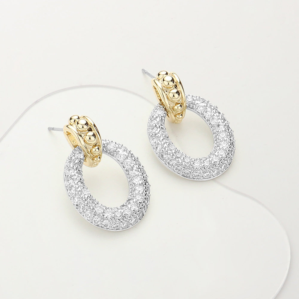 14K Gold Plated Dangle Earrings