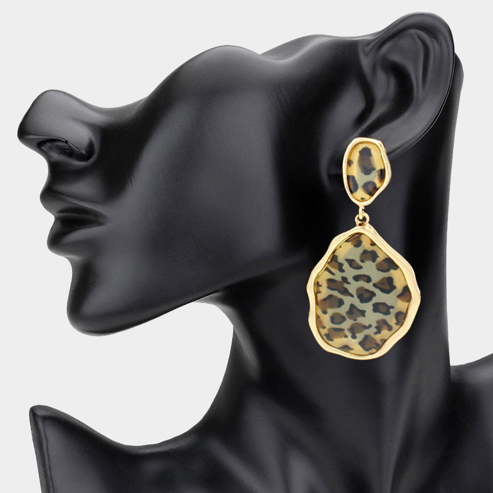 Leopard Print Earrings