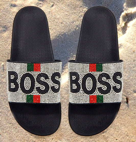 Bling Boss Slide Sandal Slippers Size 12