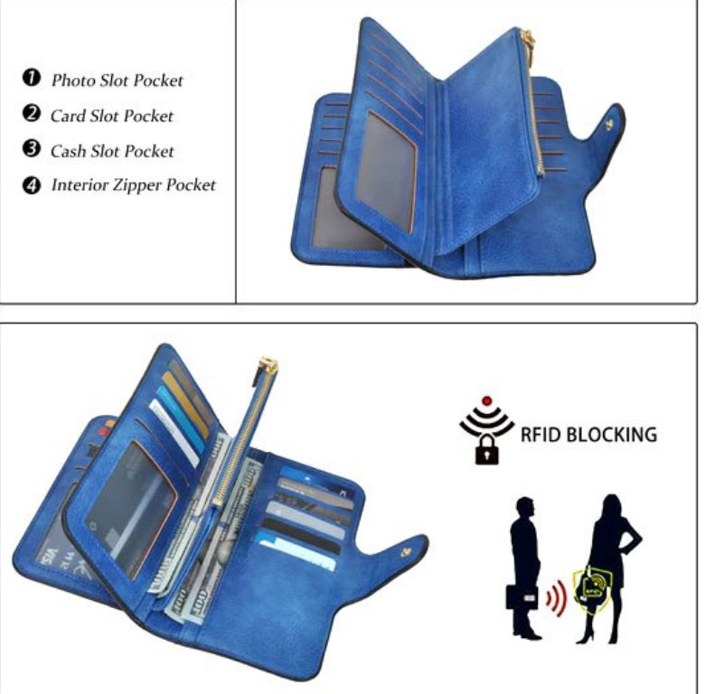 Blue Fashion Wallet