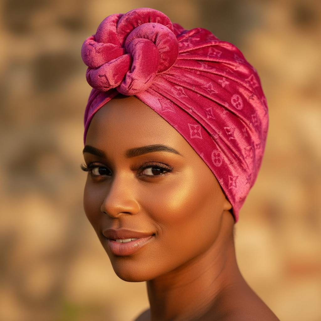 Pattern Turban- Pink