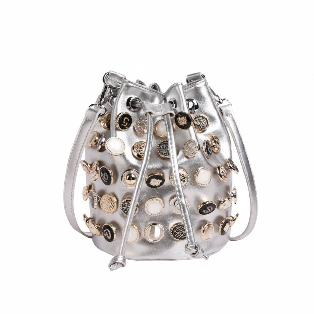 Bucket Bag, Silver