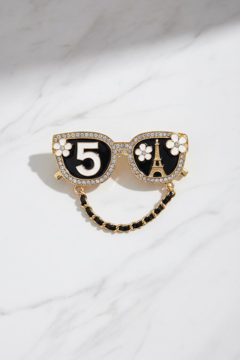 Black Gold No. 5 Sunglasses Brooch