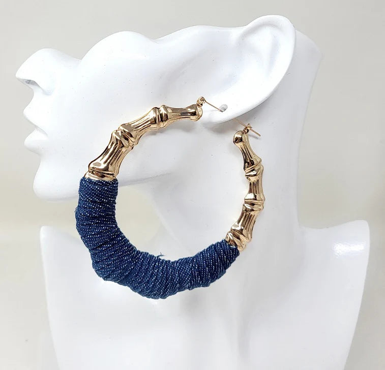 Jean Hoop Earrings