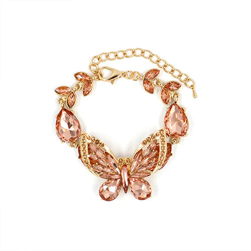 Butterfly Bracelet, RG Peach