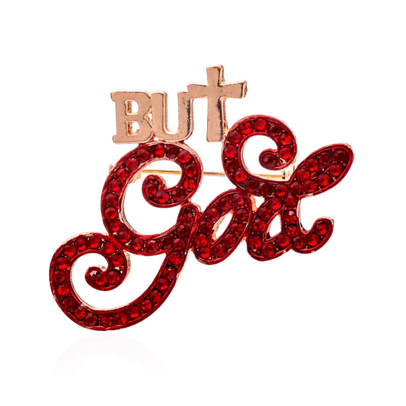 Red But God Brooch