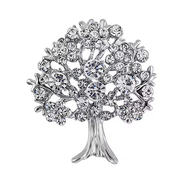 TREE OF LIFE BROOCH, AB STONES