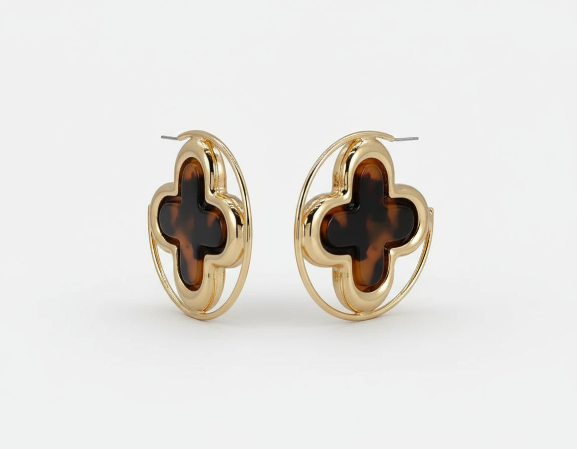 Tort Hoop Earrings