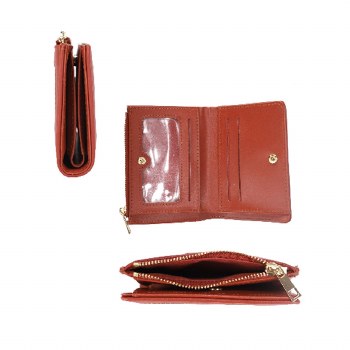 Brown Geometric Wallet