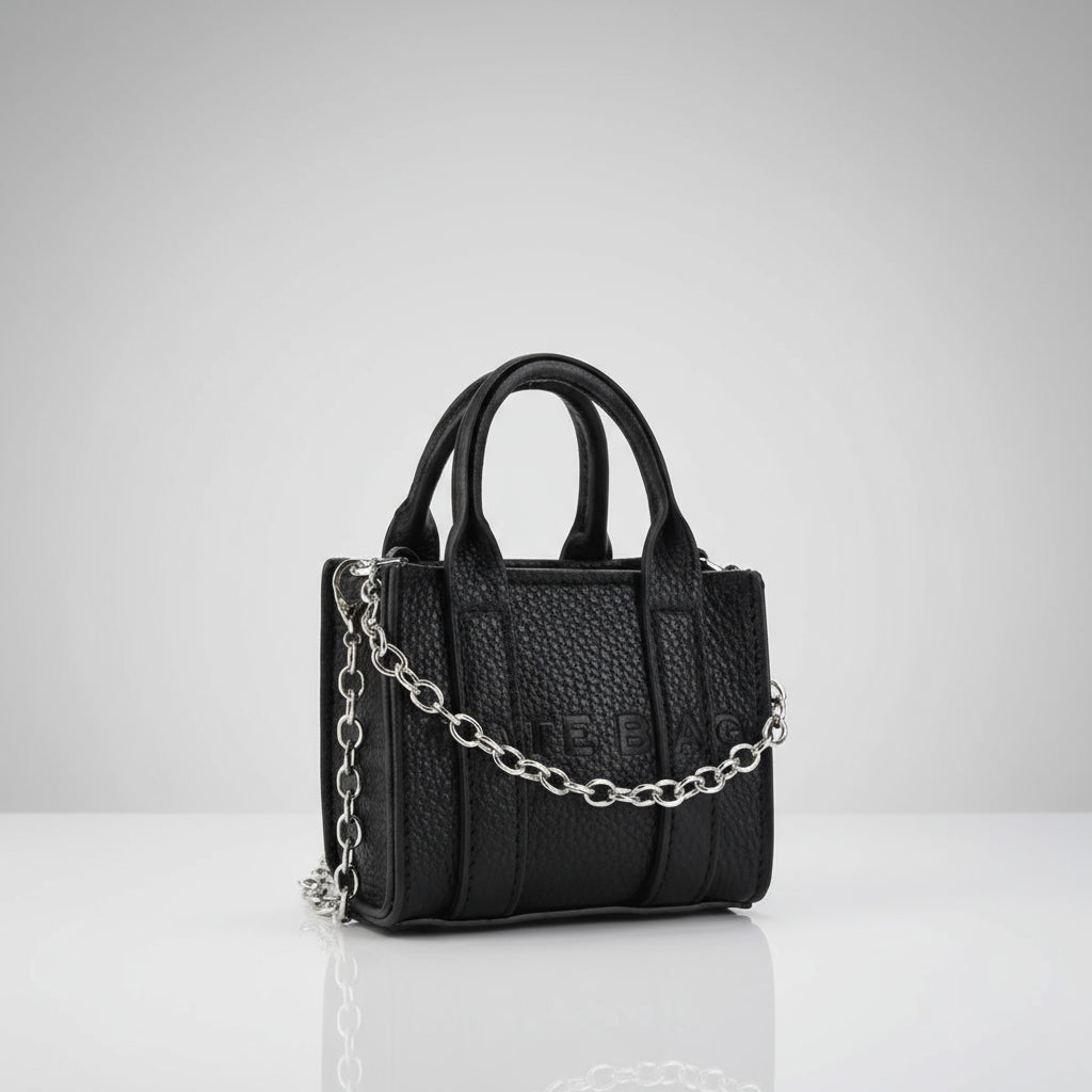 Mini Tote Bag, Black
