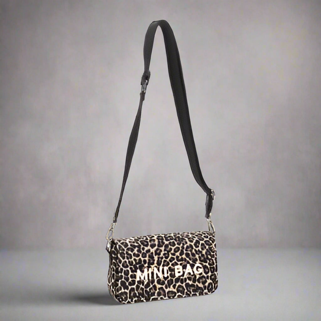 LEOPARD PRINT MINI BAG CROSSBODY HANDBAG