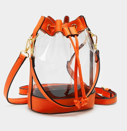 Orange Jubilee Small Bucket Bag