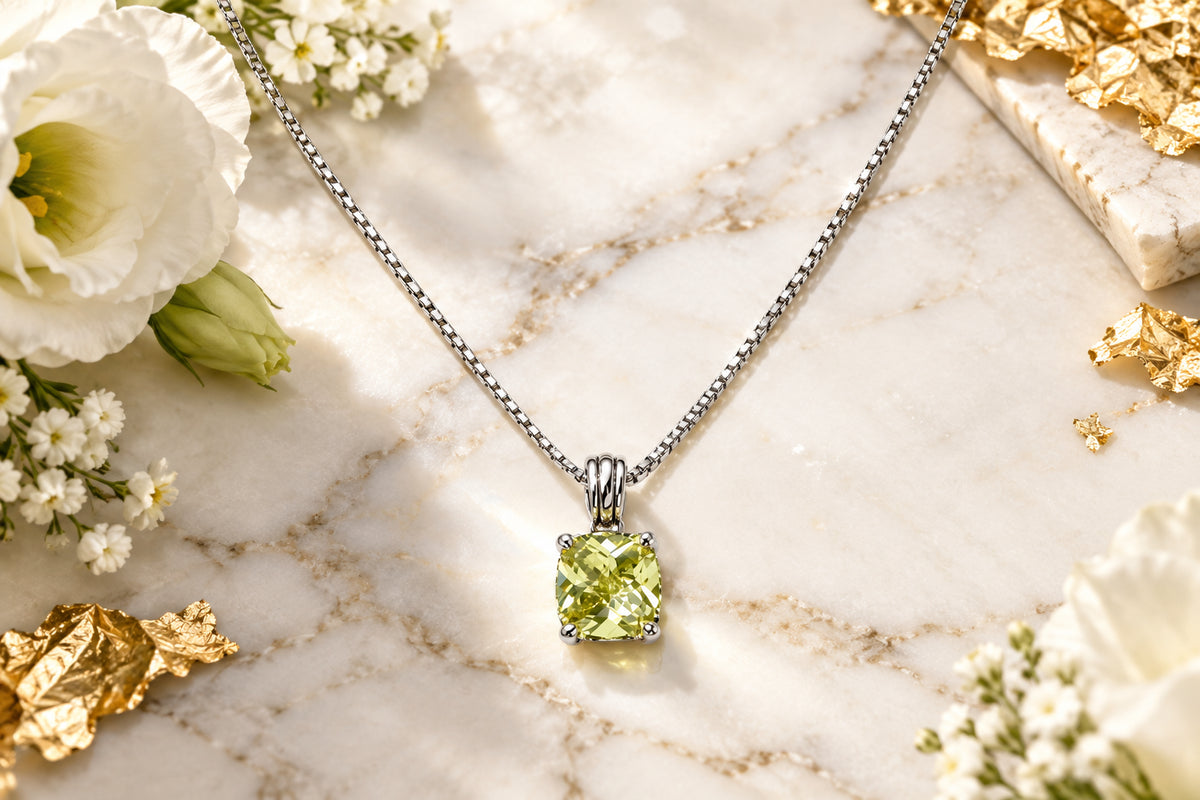 Cubic Zirconia Pendant Necklace