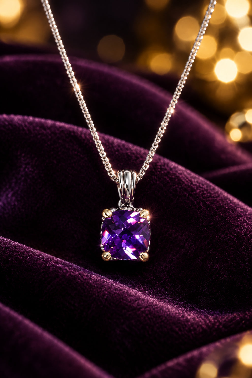 Cubic Zirconia Pendant Necklace