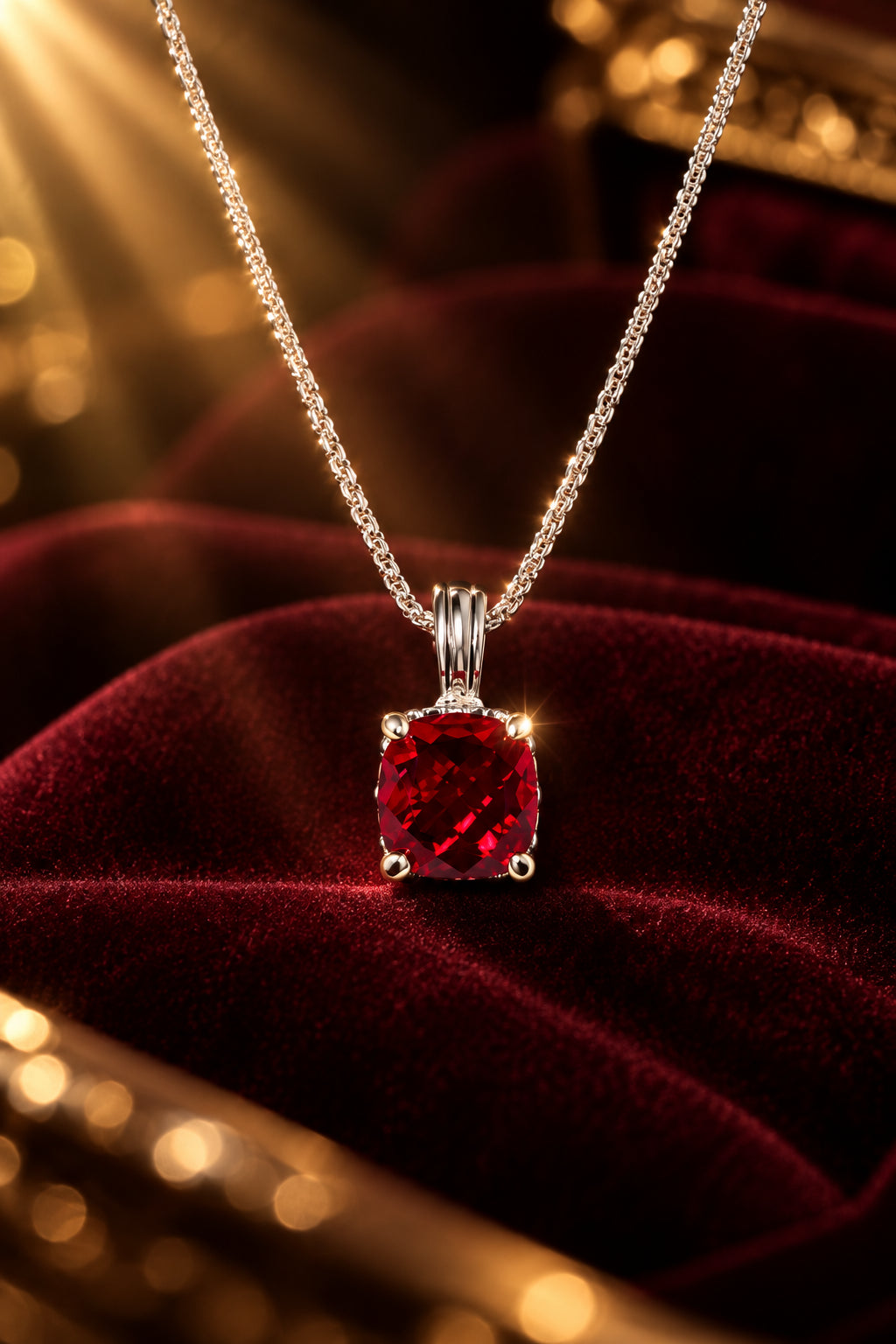 Cubic Zirconia Pendant Necklace