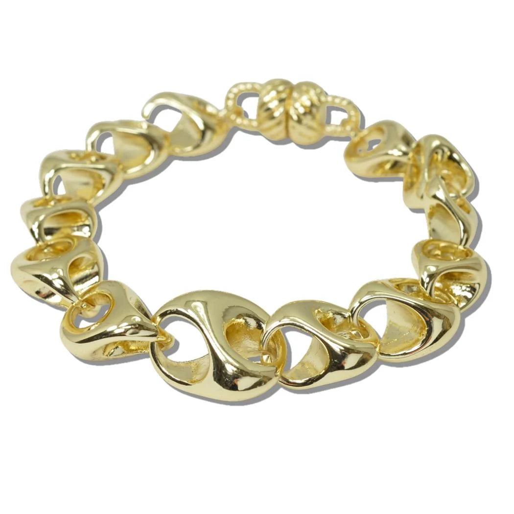Sculptural Twisted Magnetic Bracelet