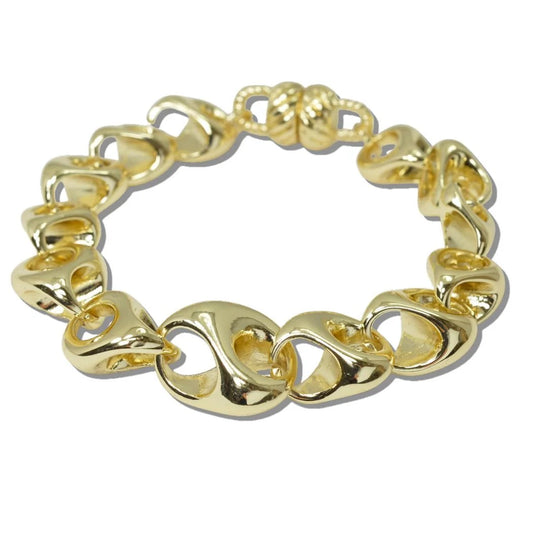 Sculptural Twisted Magnetic Bracelet