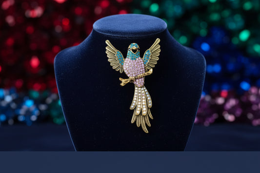 Songbird Brooch, Pink