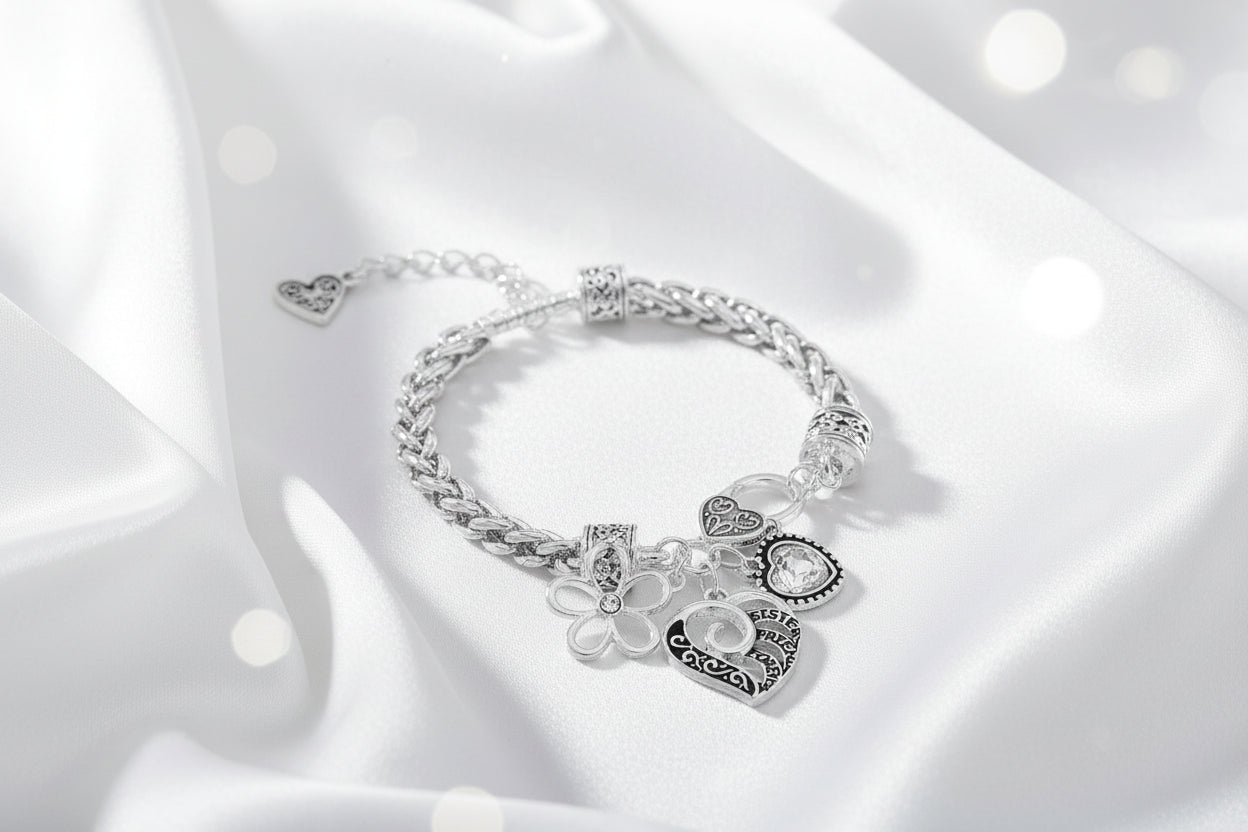 Heart Charm Bracelet