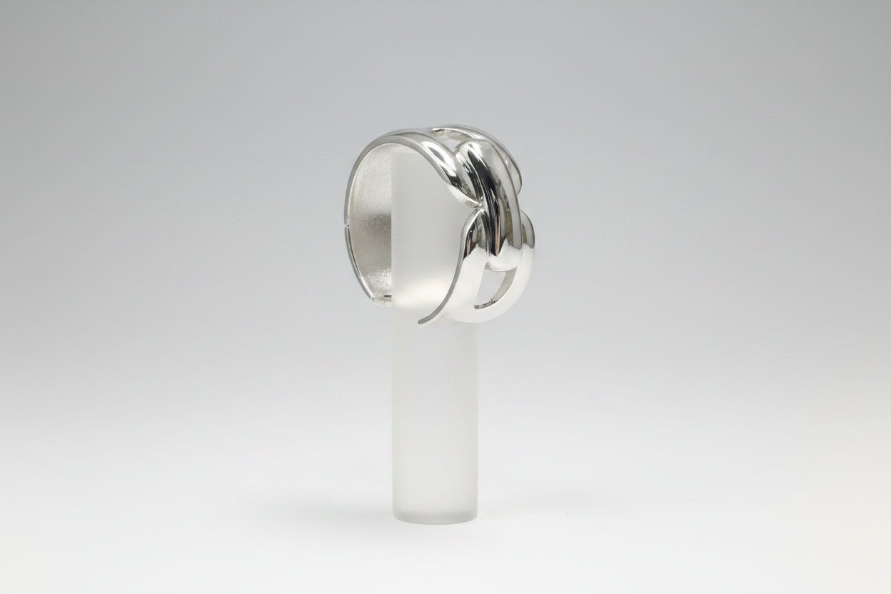 Bold Silver Bangle Bracelet