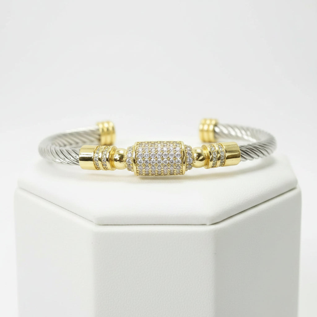 Twisted Cable Cuff Bracelet