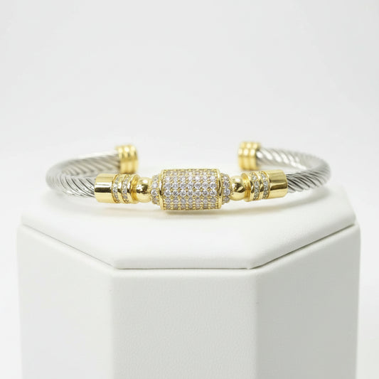 Twisted Cable Cuff Bracelet