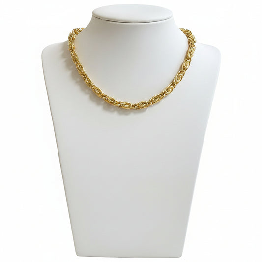 Twisted Gold Short Necklace