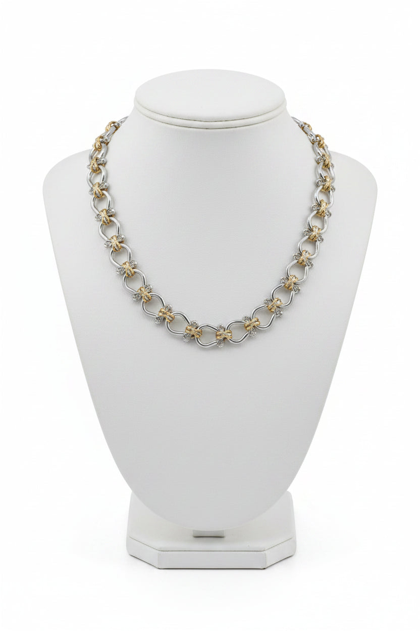 14K Gold Plated Horseshoe Link Chain