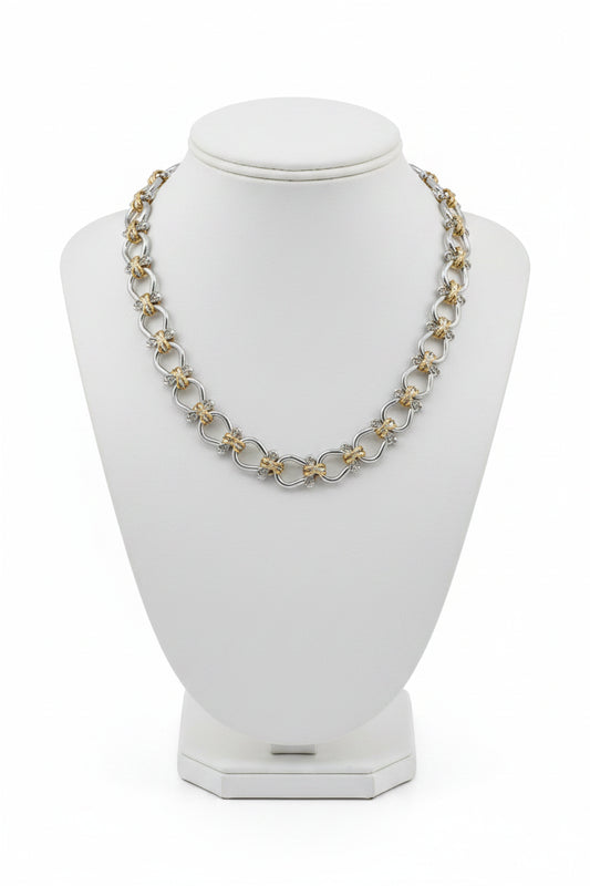 14K Gold Plated Horseshoe Link Chain