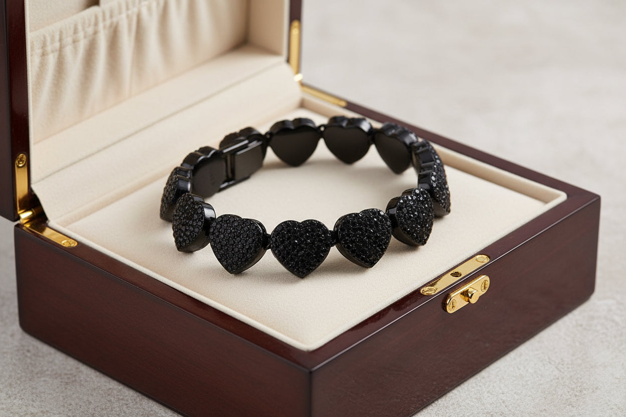 Black Heart Bracelet
