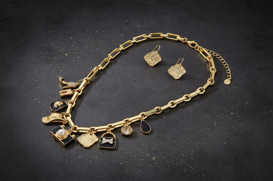 Charm Necklace, Gold