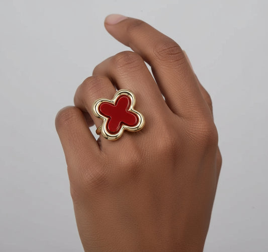 Red Clover Stretch Ring