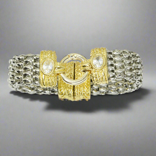 14K GOLD PLATED CIRCLE MAGNETIC BRACELET