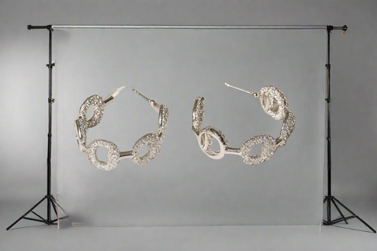 CZ Stone Hoops