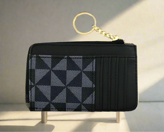 Key Chain Card Wallet, Black