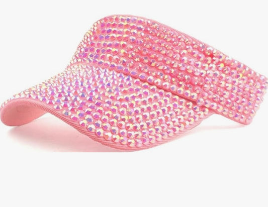 Pink Bling Rhinestone Sport Sun Visor