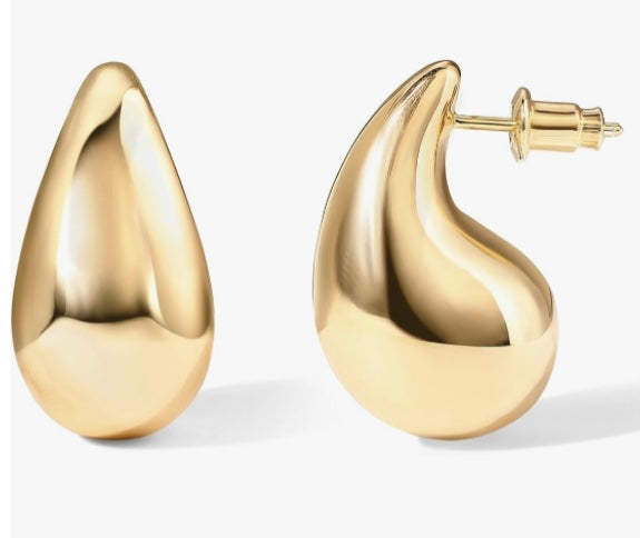 Teardrop Earrings Gold