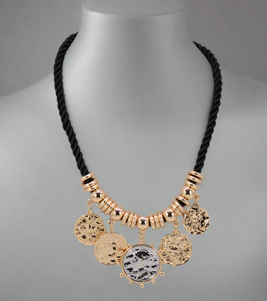 Charm Pendant Necklace, Gold