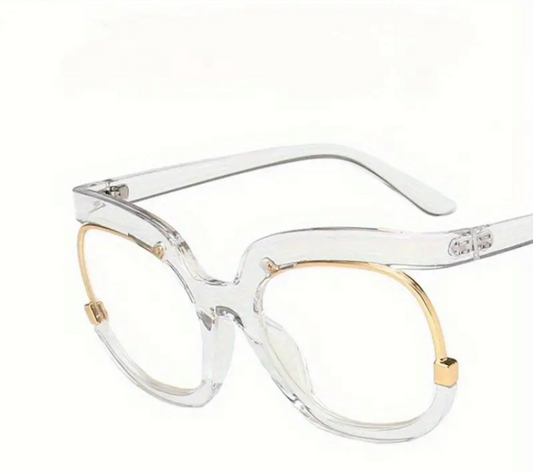 Oversized Glasses Frame, Clear