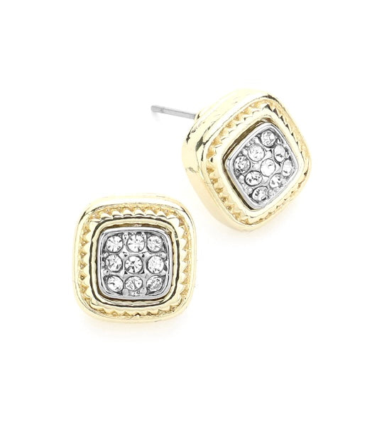 Square Stud Earrings