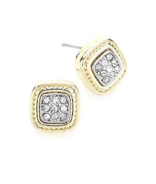 Square Stud Earrings