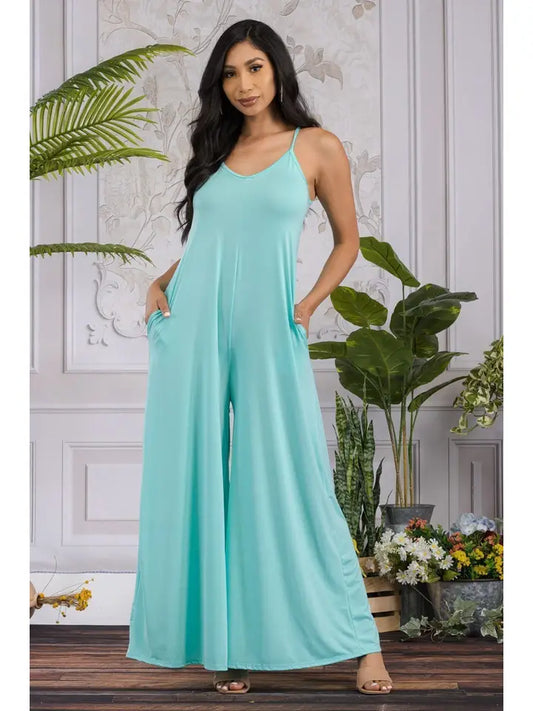 Jumpsuit Wide-Leg, Sea Foam