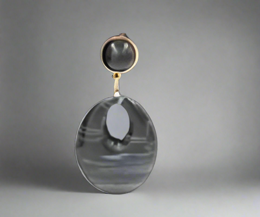 Black Acrylic Earrings
